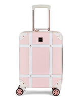 Next Rock Luggage Pink Vintage Cabin Suitcase- Buy online at McGrocer