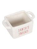 Something Different white ceramic Christmas snack bowls set of 3 (British brand)