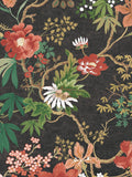 Graham & Brown Black Kimono mural 4M, imported from the UK