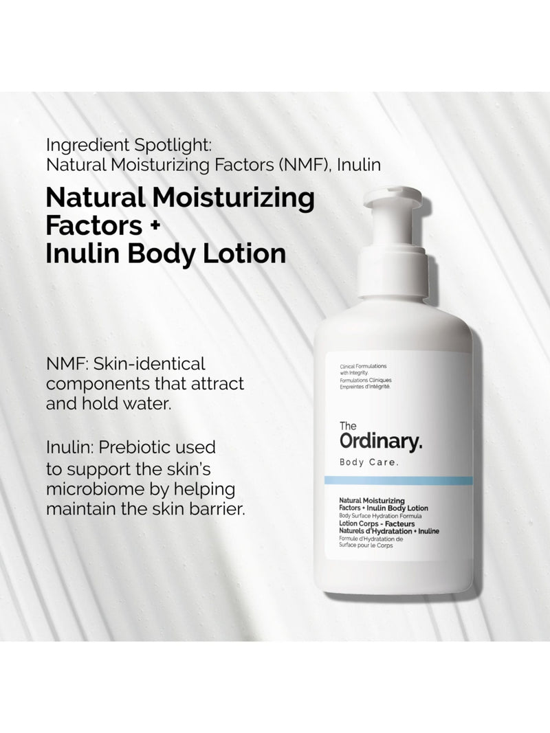 The Ordinary Natural Moisturizing Factors + Inulin body lotion (British brand)