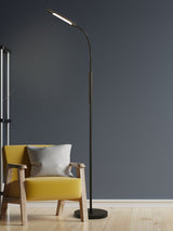 Next Searchlight Black Corsica Rechargeable LED Floor Lamp- Buy online at McGrocer
