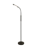 Searchlight Black Corsica rechargeable LED floor lamp 160cm - British product