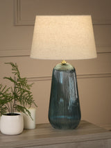 Next Searchlight Gold and Blue Azure Table Lamp- Buy online at McGrocer