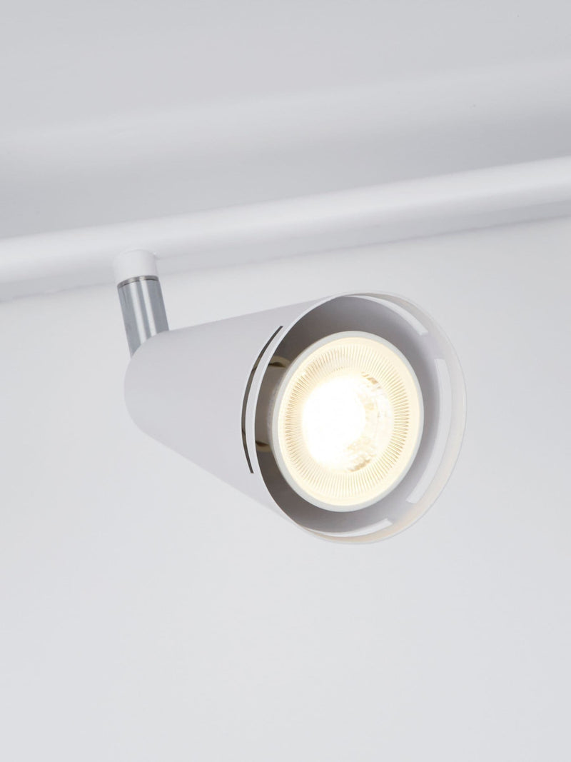 Searchlight Devon 4-light spotlight ceiling light, white, imported from the UK