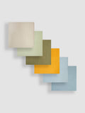 JoJo Maman Bébé 6-pack muslin squares rainbow colours 60x60cm, imported from the UK