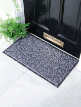 Next Artsy Mats Navy Leaf Pattern Doormat 70x40cm- Buy online at McGrocer