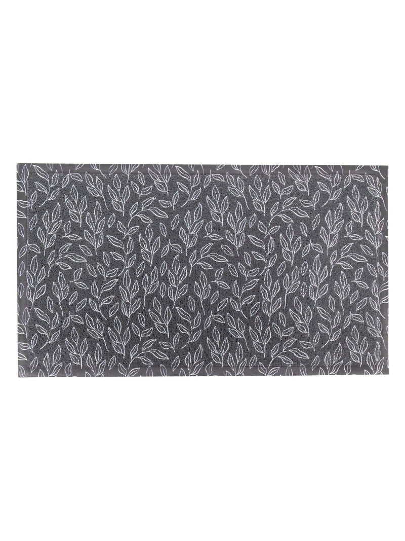 Artsy Mats navy leaf pattern doormat 70x40cm - British product