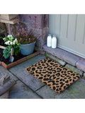 Artsy Mats leopard print doormat 60x40cm, imported from the UK