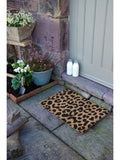 Artsy Mats leopard print doormat 60x40cm, imported from the UK