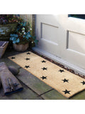 Artsy Mats doormat natural and black multi stars 120x40cm, UK version