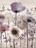 Art For The Home Purple Poppy mural 4M, UK version