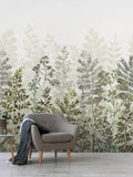 Art For The Home sage leaf silhouette 3M mural, UK version