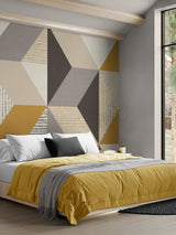 Next Art For The Home Yellow Geo Fixed Size 4M Wall Mural- Buy online at McGrocer
