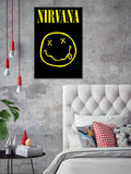 Pyramid International Nirvana Smiley framed poster 61 x 91.5cm, imported from the UK