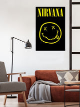 Next Pyramid International Nirvana Smiley Framed Maxi Poster- Buy online at McGrocer