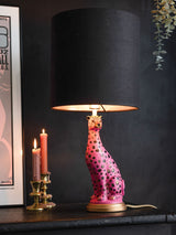 Next Rockett St George Pink/Black Leopard Table Lamp- Buy online at McGrocer