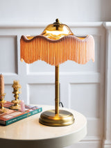 Next Rockett St George Amber Orange Fringe Glass Table Lamp- Buy online at McGrocer