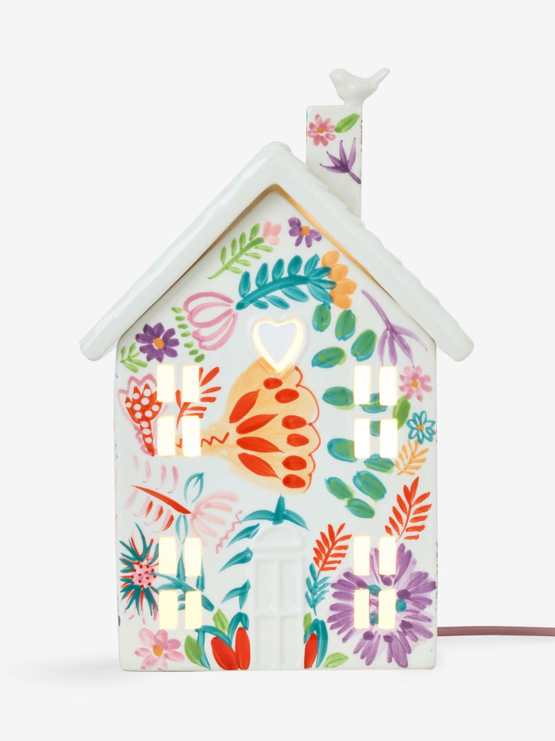 Lucy Tiffney floral house table lamp, UK version