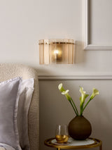 Next Lipsy Champagne Gold Crackle Glass Wall Light- Buy online at McGrocer