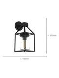 Eglo Trecate modern lantern outdoor wall light black (British brand)