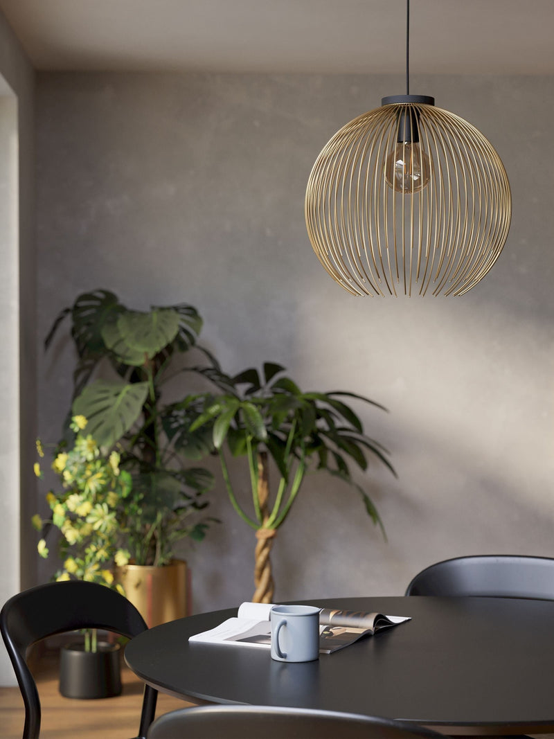 Eglo Black Venezuela pendant light - British product