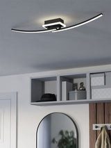 Next Eglo Black Lungolago Steel Minimalist Ceiling Light- Buy online at McGrocer