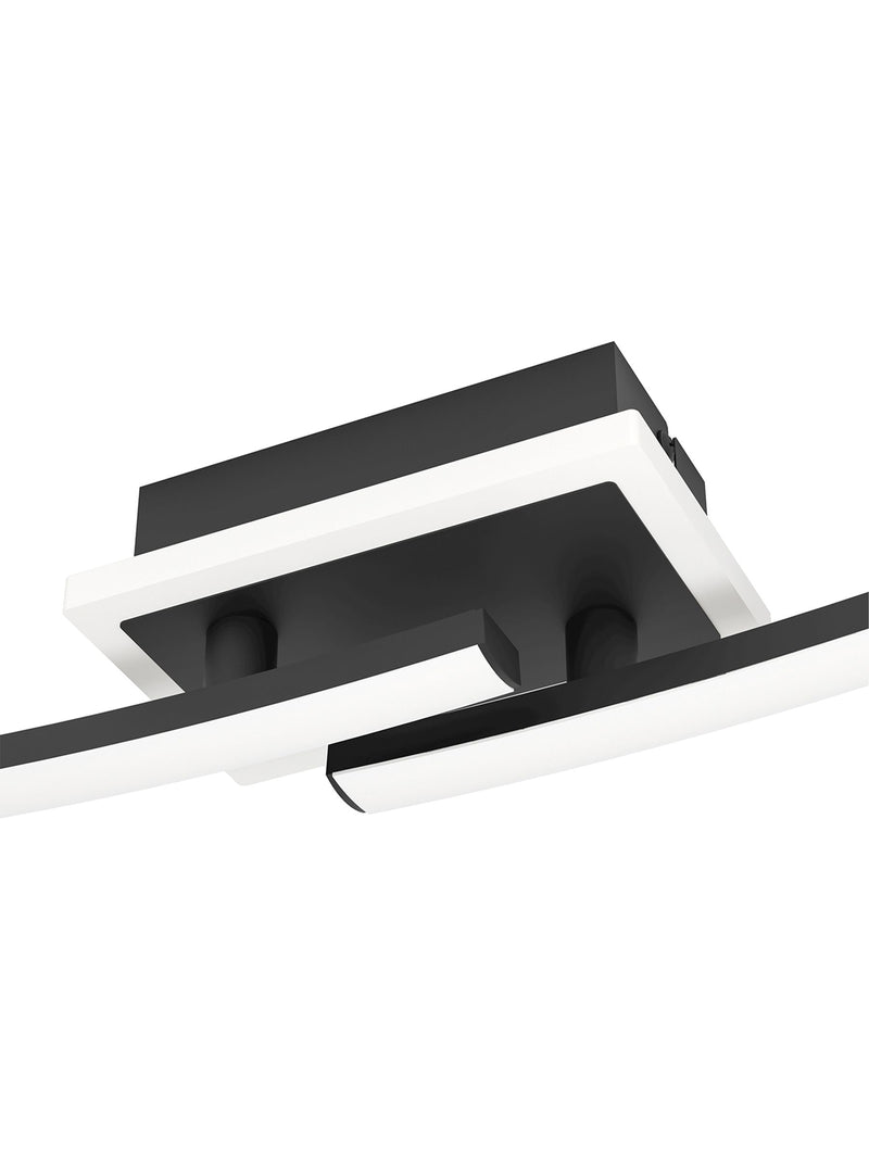 Eglo Lungolago black ceiling light imported from the UK