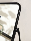 Black rectangular vanity mirror 29.5cm height - British product