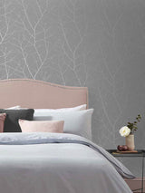 Next Graham & Brown Boreas Deep Grey Wallpaper Sample- Buy online at McGrocer