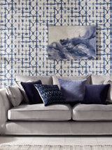 Next Graham & Brown Blue A4 Wallpaper Sample- Buy online at McGrocer