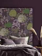 Next Graham & Brown Plum Fable Wallpaper Sample A4- Buy online at McGrocer