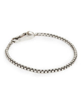 Next AllSaints Silver Tone Mens Box Chain Bracelet- Buy online at McGrocer