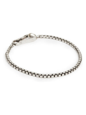 กำไลข้อมือโซ่กล่องสีเงินสำหรับผู้ชายจาก AllSaints