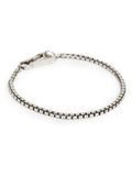 AllSaints silver tone box chain bracelet - British product