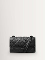 Next Tory Burch Black Fleming Soft Grain Small Convertible Shoulder Bag- Buy online at McGrocer
