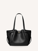 Next Tory Burch Black Romy Pebbled Tote Bag- Buy online at McGrocer