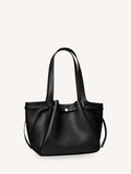 Tory Burch Black Romy Pebbled Tote Bag, imported from the UK