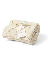 Next The Little Green Sheep Cream Knitted Cellular Baby Blanket- Buy online at McGrocer