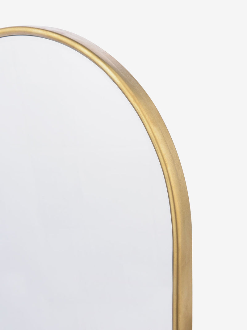 Laura Ashley Polished Brass Roughton mirror 40cm, UK version