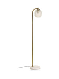 Oliver Bonas Clear Luce glass marble floor lamp, imported from the UK