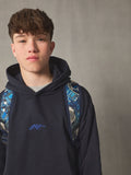 Blue football backpack recycled polyester - British product