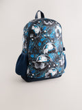 Blue football backpack recycled polyester - British product
