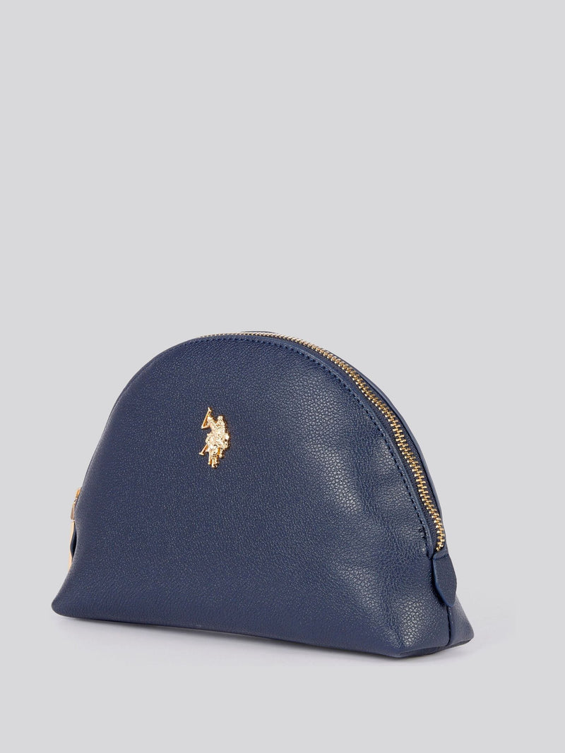 U.S. Polo Assn. blue round women's beauty bag, UK version