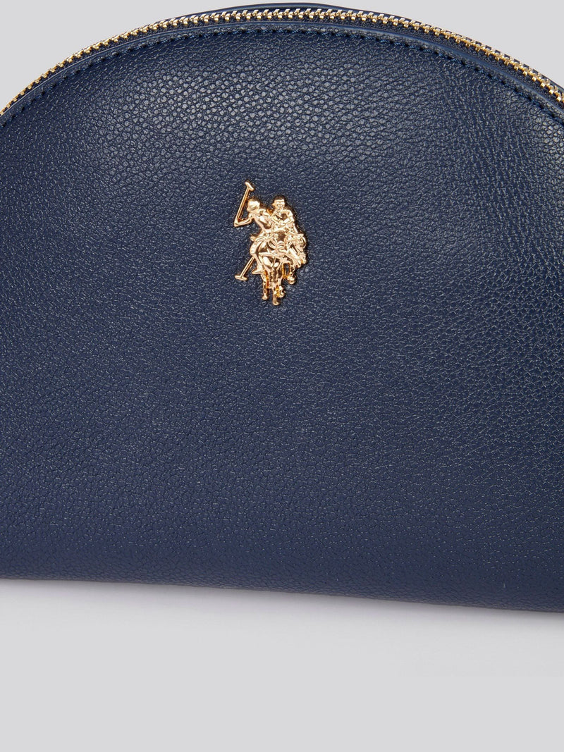 U.S. Polo Assn. blue round women's beauty bag, UK version