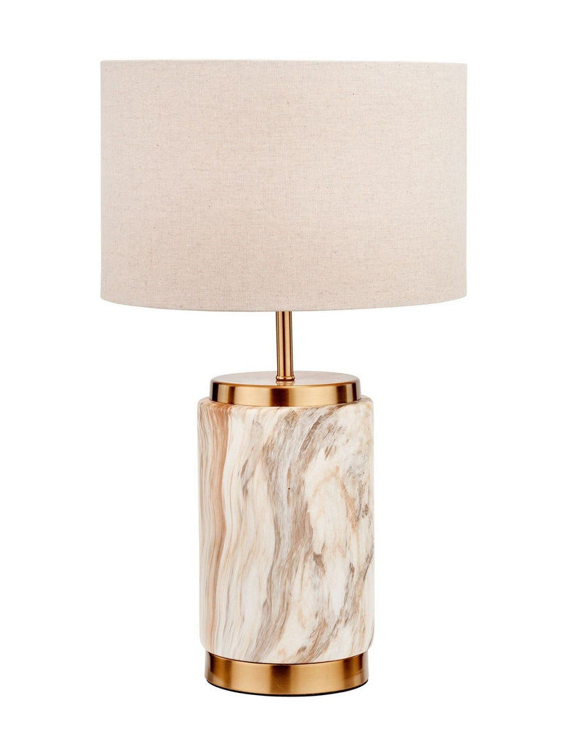 Pacific natural stone effect ceramic table lamp, imported from the UK
