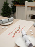 Jonnys Sister personalised reindeer table runner - British product