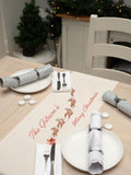 Jonnys Sister personalised reindeer table runner - British product