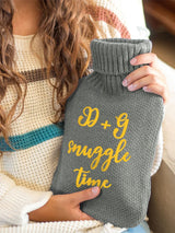 Next Jonny's Sister Personalised Knitted Grey Hot Water Bottle 2 Litres- Buy online at McGrocer