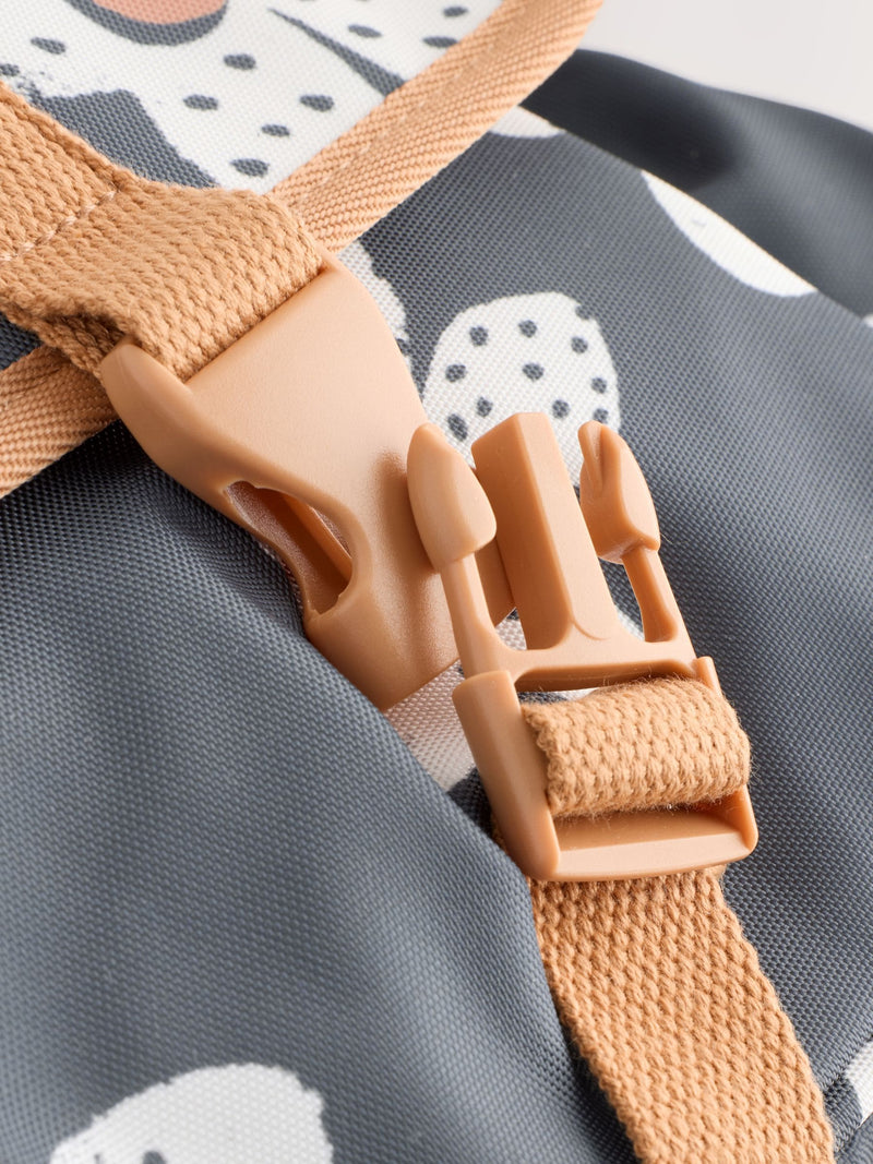 Stampy flower backpack with recycled polyester (British brand)