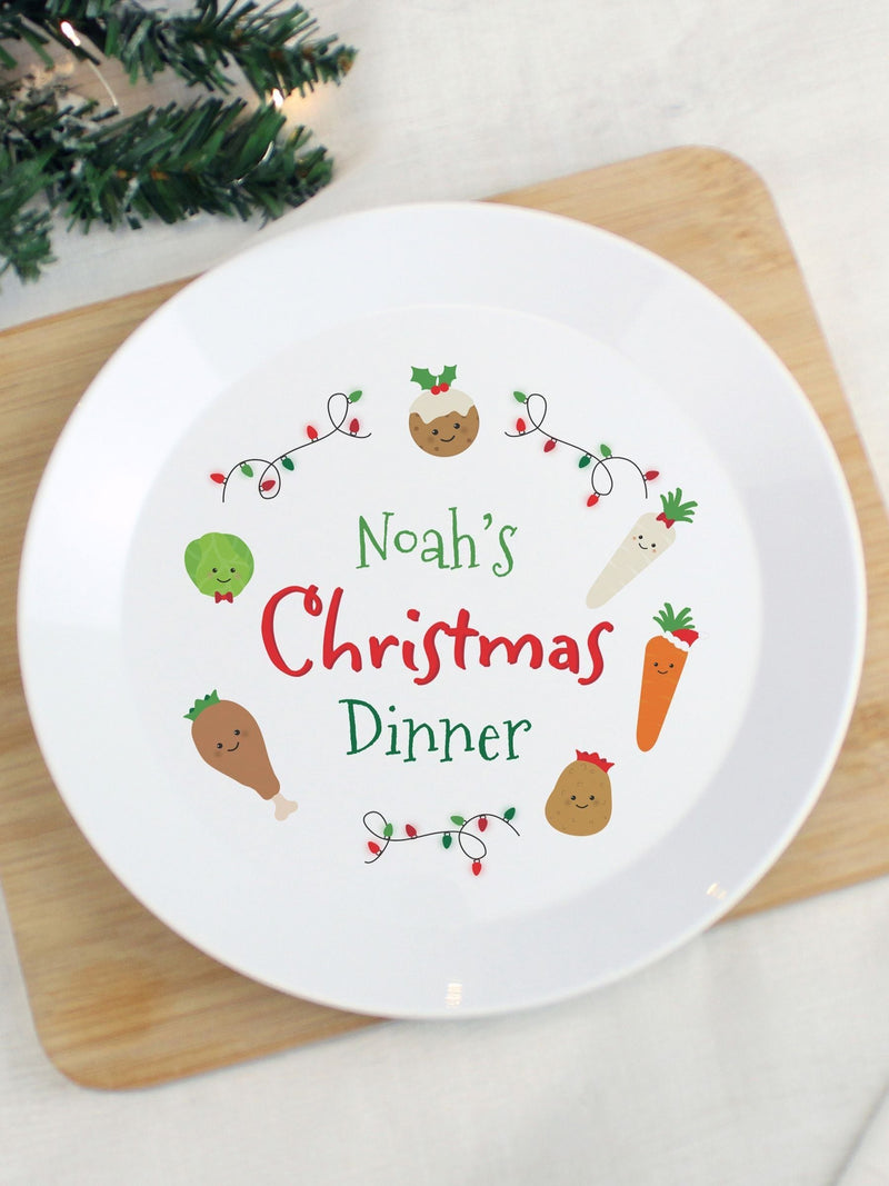 Personalised Plastic My First Christmas Dinner Plate by PMC
